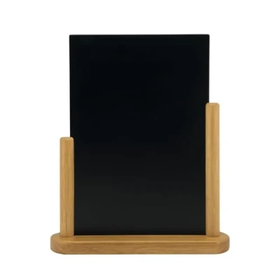 Image de Securit Tableau noir élégant Finition laquée Acajou 15 x 21 cm