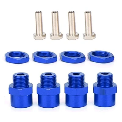 Image de Tbest RC Hex Conversion Adapter, Car 12mm à 17mm Wheel Adapter Accessoires pour Sakura D4 HSP 94123 1/10 Car(bleu)