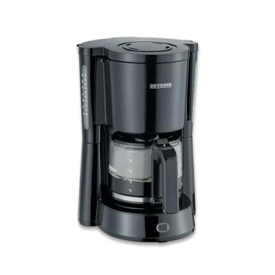 Image de SEVERIN Cafetière filtre &quot;Type&quot;, 1 000W, 1,4L, Jusqu&#039;à 10 tasses, Porte amovible avec système anti goutte, Noir, KA 4815, 3.38