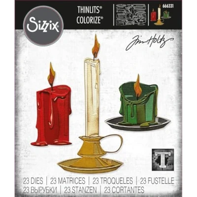 Image de Lot de 23 matrices Thinlits Candleshop Colorize par Tim Holtz