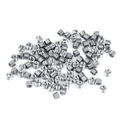 Image de 100Pcs Insert de fil, Fil M2 Helicoil Insertion Réparation Assortiment en Acier Inoxydable SS304(M2*0.4 * 2D)