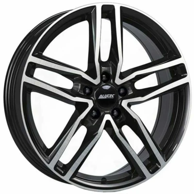 Image de ALUTEC 4Trou 17Pouce 108mm Jante alu Ikenu hyper silber schwarz Horn poliert IKE65720CP12 6