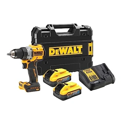 Image de Perceuse visseuse XR 18V 13mm + 2 batteries 5Ah chargeur coffret TSTAK DEWALT DCD800H2T QW