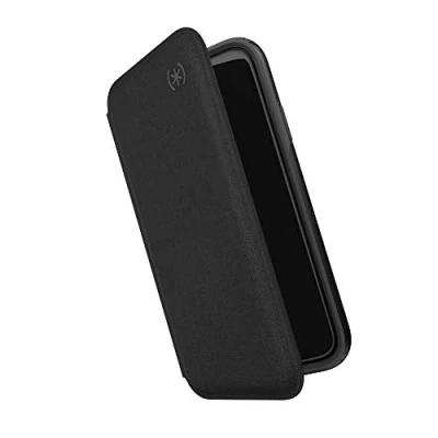 Image de Speck Coque Protectrice Portefeuille à Rabat pour iPhone 11 Pro Housse Etui Anti Choc Durable Résistant Téléphone Portable Smartphone Apple Presidio Folio Noir/Gris Ardoise