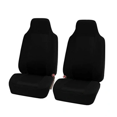 Image de GODGETS Couverture de Siège Voiture Universelle Housse Auto Complet Ensembles Couvre/Protecteurs Sièges Avant et Arrière,Tout en Noir,2 * Places