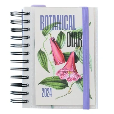 Image de Grupo Erik Agenda Annuel 2024 Botanical Journalier, Petit Format 11,4 x 16 cm, Fournitures de Bureau