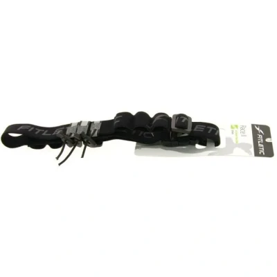 Image de Fitletic Ceinture porte dossard avec 6 portes gels noir / gris