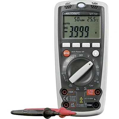 Image de Multimètre VOLTCRAFT MT 52 numérique fonction de mesure l&#039;environnement CAT III 600 V Affichage (nombre points):