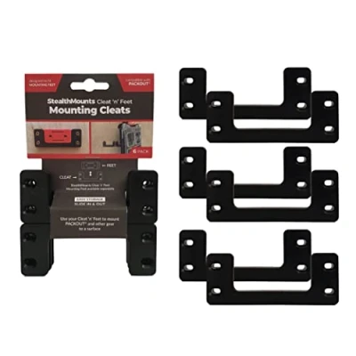Image de StealthMounts Packout Équerres de Fixation (6 pièces) Système Rangement pour Boîte à Outils Installation Facile Compatible avec Milwaukee Organisation Optimale (Noir)