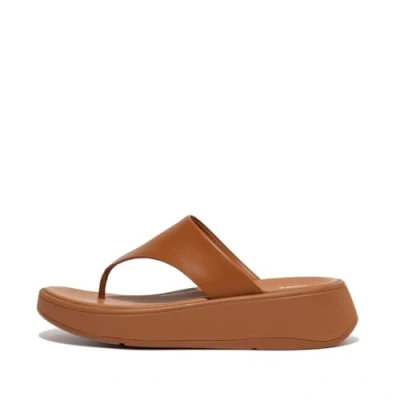 Image de Fitflop Femme F Mode Sandales Plates en Cuir, Bronzage Clair, 39 EU