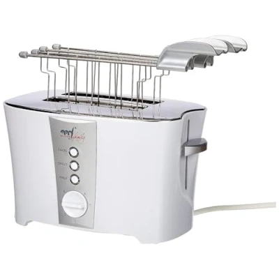 Image de Melchioni Family TOSTO, Tostapane con pinze per toast farciti, Toaster sandwich, Espulsione Automatica, 2 Fessure, 7 Livelli di Tostatura, Funzione scongelamento, Potenza 600W