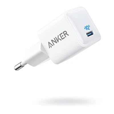 Image de Anker Nano Chargeur Rapide iPhone 12 20 W, PIQ 3.0, USB C Compact PowerPort III pour 12/12 Mini/12 Pro/12 Pro Max, Galaxy, Pixel 4/3, iPad Pro, AirPods etc.