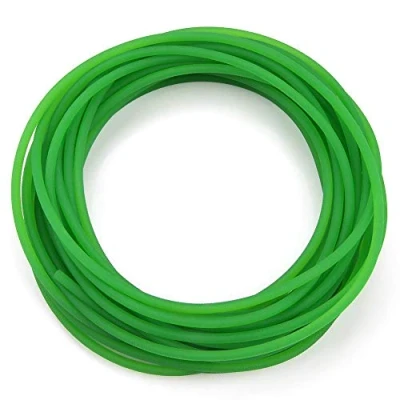 Image de Courroie ronde en uréthane haute performance polyuréthane PU à surface rugueuse pour transmission d&#039;entraînement vert(4mm*10m)