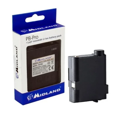 Image de Midland PB Pro C1148, Pack Batterie pour G7 Pro, 1200mAh (7,4 V), Talkie Walkie
