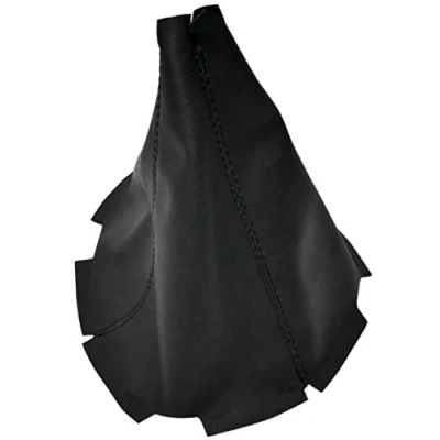 Image de AERZETIX C59173 Soufflet de levier vitesse compatible avec Mazda RX8 2003 à 2012 couleur: noir en cuir synthétique