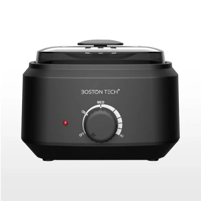 Image de Chauffe Cire Électrique Professionnel 500ml Appareil de Chaude Dépilatoire Compatible avec la en Perles et Roll On Température Réglable Facile à Utiliser pour le Visage Corps