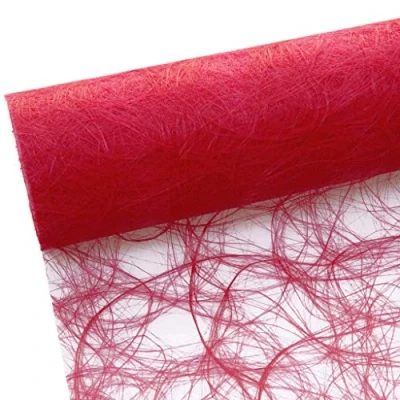 Image de HKT Home Deco Sizoweb Chemin de Table Rouge 20 cm Rouleau 25 m 64 009 r