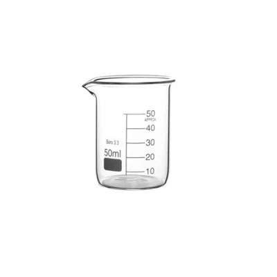 Image de Rocwing Bécher Gradué en Borosilicate 3.3 Verre pour Laboratoire (50ml)