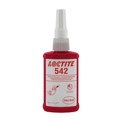 Image de LOCTITE 542, guarnizione per filettatura media, adesivo liquido universale impianti idraulici e pneumatici, fissaggio di filettature sottili, 1 x 50 ml