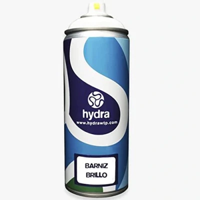 Image de Laque Vernis BRILLANT aerosol 400 ml HYDRA hydrographique hidrographie pour impression par transfert d&#039;eau