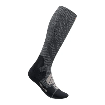 Image de Chaussettes de Compression Hautes Bauerfeind Outdoor Merino T. S 38 41 Gris Confort et Performance pour la Course