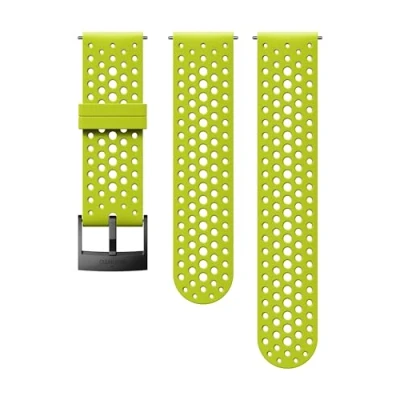 Image de Suunto Bracelet de remplacement Original pour les Montres Spartan Sport WRH, 9, Silicone, Longueur : 22,9 cm, Largeur 24 mm, Vert/Noir, avec Broches fixation, SS050226000