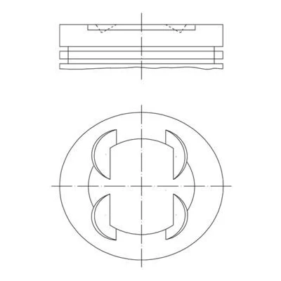 Image de Piston MAHLE ORIGINAL 681 PI 00109 000