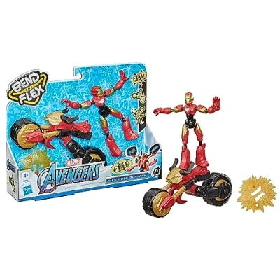 Image de Marvel Bend and Flex, Flex Rider 2 In 1 Motorcycle