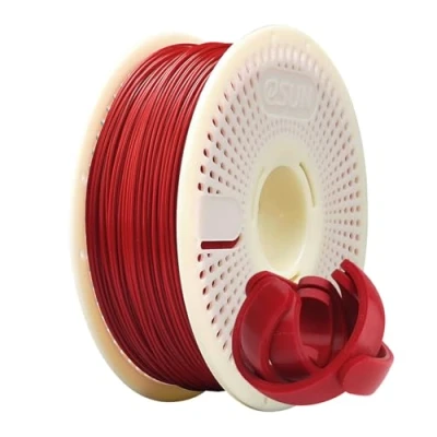 Image de eSUN Kit de PLA+ Refill Filament et Bobine, Recharge PLA Plus 1.75mm Amovible eSpool+, 1KG (2.2 LBS) pour Imprimantes 3D,Rouge Foncé