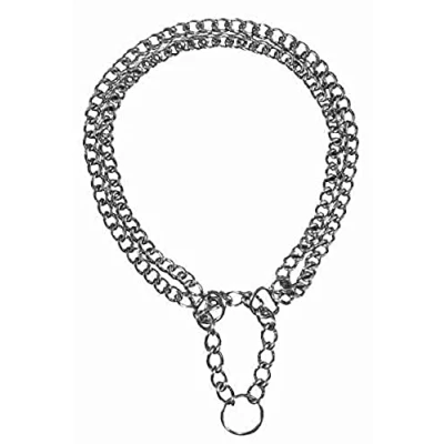 Image de Dog Choke chain, double row, with strain relief, 55 cm/2.5 mm