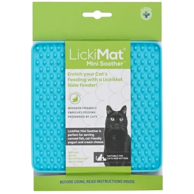 Image de LickiMat Mini classique pour chat alimentation moderne toute la famille féline, lente, réduit l&#039;anxiété Enrichissez l&#039;expérience des repas