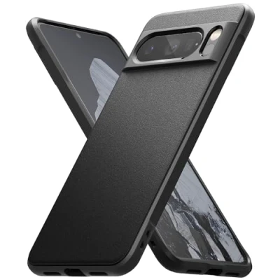 Image de Ringke Coque Compatible avec Google Pixel 8 Pro [Onyx] Antidérapant Antichoc Protection Robuste Flexible Ultra Fine TPU Souple Durable Étui Black