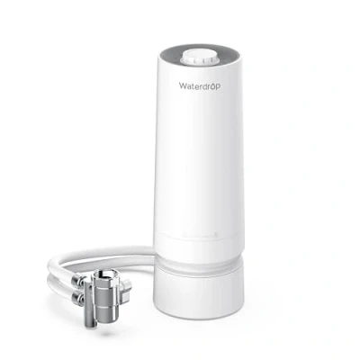 Image de Waterdrop WD CTF 06 Filtre à Eau de Comptoir, 4000 Gallons avec Rappel la Durée Vie des Filtres, Réduit les Métaux Lourds, Mauvaises Odeurs et le Chlore 99% (1 Inclus)