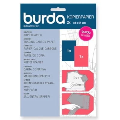 Image de burdastyle Burda Papier Carbone 1 Bleu Rouge, Taille unique, Set de 2 Pièces