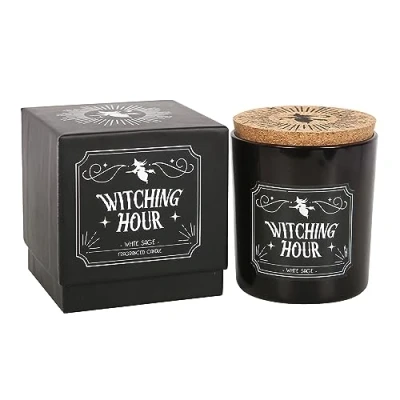 Image de Enchanting Witching Hour Bougie sauge blanche Parfum captivant Arôme sombre et séduisant durée de combustion longue gourmand envoûtant
