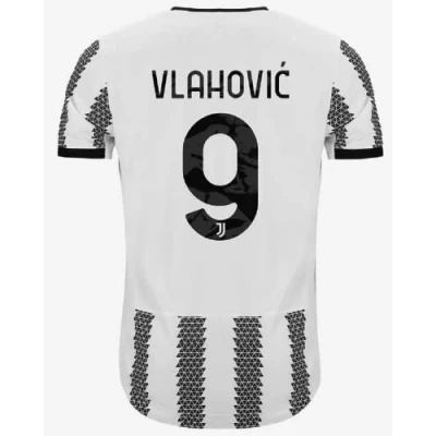 Image de JUVENTUS Kit Nameblock Number Home Dusan Vlahovic 9 Collection Officielle 2023/2024, Adulte, Noir, Taille Unique
