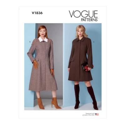 Image de Vogue Patterns V1836F5 Patron de veste pour femme Taille 44 à 52