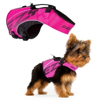 Image de EZYDOG X2 Boost Gilet de Sauvetage Bateau, adapté aux Chiens, Planche à pagaie, flottabilité supérieure, poignée Sauvetage, (Taille S, Rose)