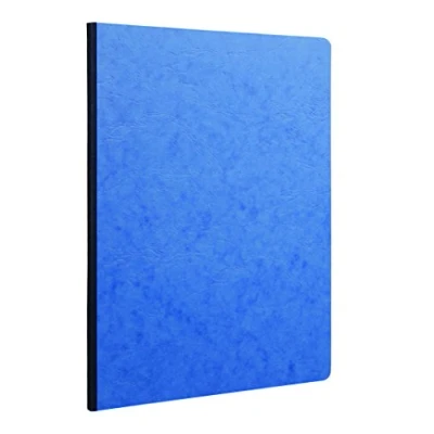 Image de Clairefontaine 791464C Collection Age Bag Un Carnet Cousu Dos Toilé Bleu A4 21x29,7 cm 192 Pages Lignées Papier Blanc 90 g Couverture Carte Lustrée Grain Cuir