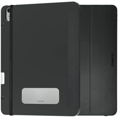 Image de OtterBox React Folio Coque pour iPad Air 13 Pouces (2024 M2, 2025 M3), Antichoc, Anti Chute, étui de Protection Fin, testé Selon Les Normes Militaires, Noir