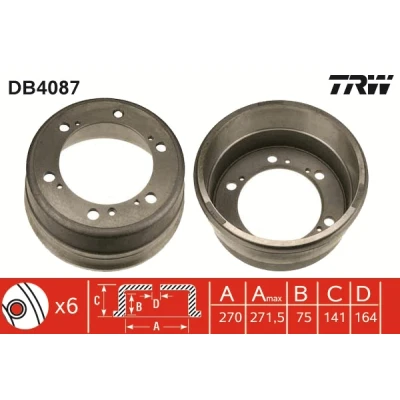 Image de Tambour de frein TRW DB4087