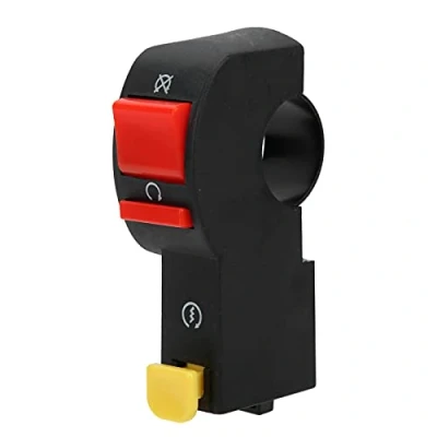 Image de Moto ATV Engine Stop Start/Kill Momentary Button Switch Guidon Allumage On Off Starter Fit pour 50cc/ 110cc/ 125cc Pit Quad Dirt Bike Ignition Coils Bouton De Commutation 90Cc