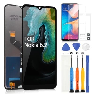 Image de ARSSLY Écran LCD pour Nokia 6.2 Display 7.2/6.2 Digitizer TA 1200 1198 Tactile Assemblée Kits 1201 1181 1178 1187 1193 1196(Noir)