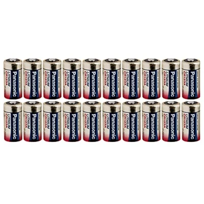 Image de Panasonic CR123A Batterie au Lithium 3V Pack 20 Piles