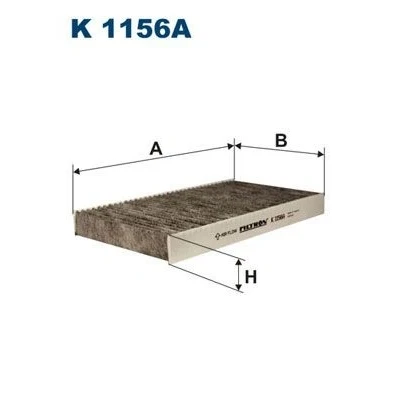 Image de FILTRON K 1156A Filtre d&#039;habitacle à charbon actif 289 161 30 IVECO: DAILY 3 Kasten/Kombi,