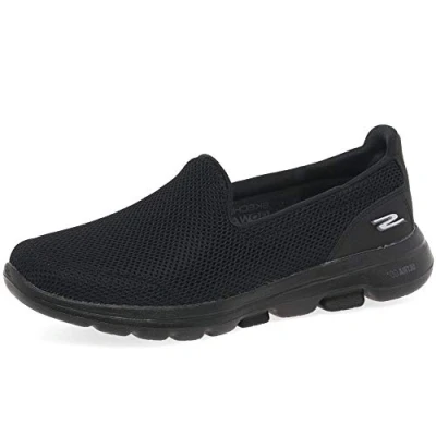 Image de Skechers Go Walk 5 Baskets Femme Black Textile/trim 38 EU