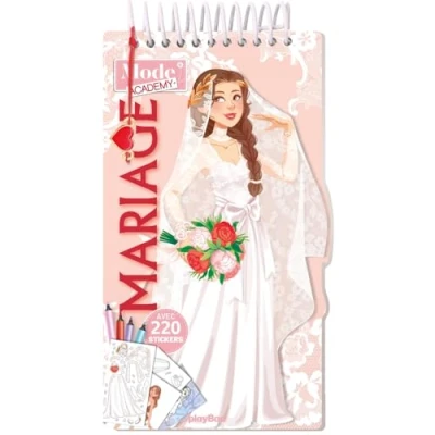 Image de Carnet créatif Mode Academy Mariage (avec un bracelet): Avec 180 stickers