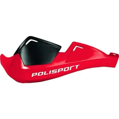 Image de Polisport 8305100032 Protège Mains Evolution Integral 2 Points de Fixation MX Style en Plastique avec kit Montage Inclus Compatible Tous Les modèles Motocross/Enduro Couleur Rouge