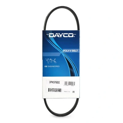 Image de DAYCO 3PK576EE Courroie Poly V 576,0 3 CITROËN: C3 Picasso, III, C4 Grand Picasso 2, PEUGEOT: 208 II 3/5 portes, 3008 SUV, I oscaro, mister