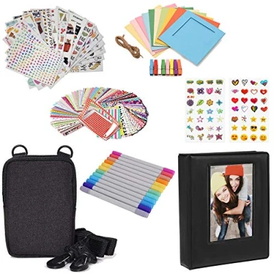 Image de Zink Kit d&#039;accessoires pour Impression instantanée avec Album Photo, étui, Autocollants, marqueurs